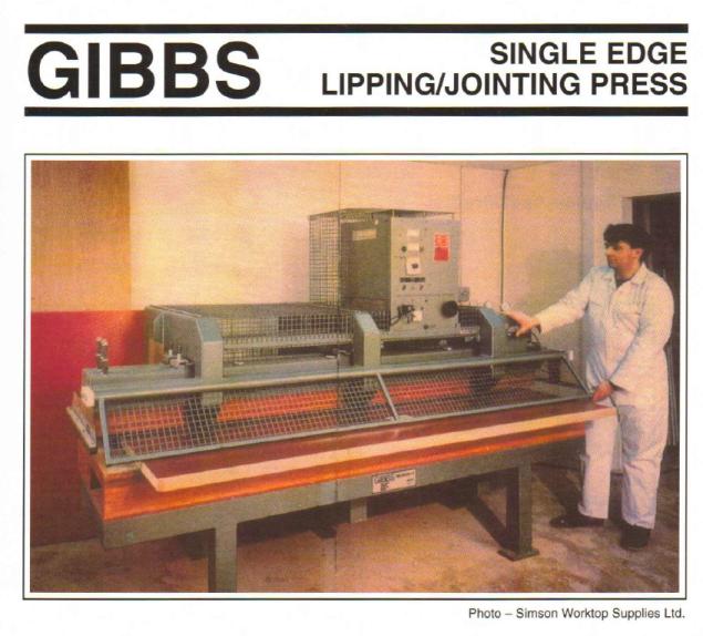 Gibbs also builds machinery, as well as drying racks